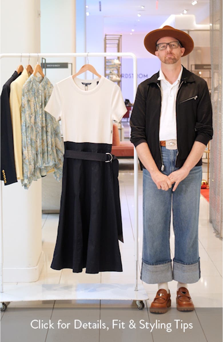 Facia Mixed Media Dress, sales video thumbnail