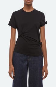 Helmut Lang Knot Detail Cotton Baby Tee