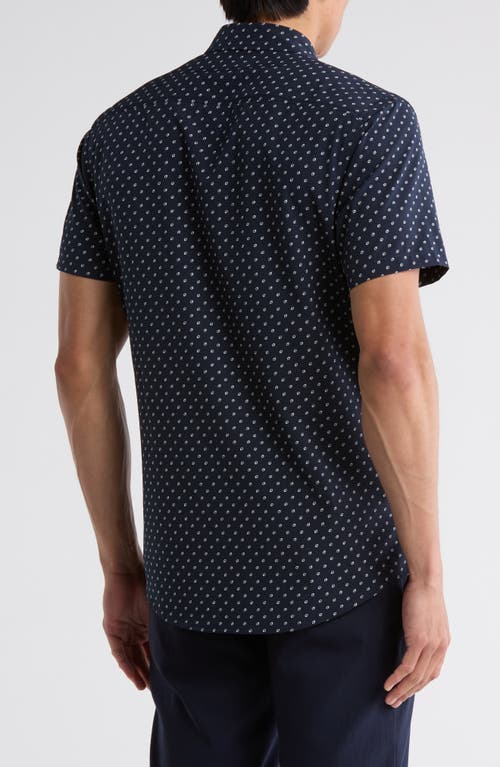 14TH & UNION 14TH & UNION SHORT SLEEVE PERFORMANCE BUTTON-UP SHIRT 
