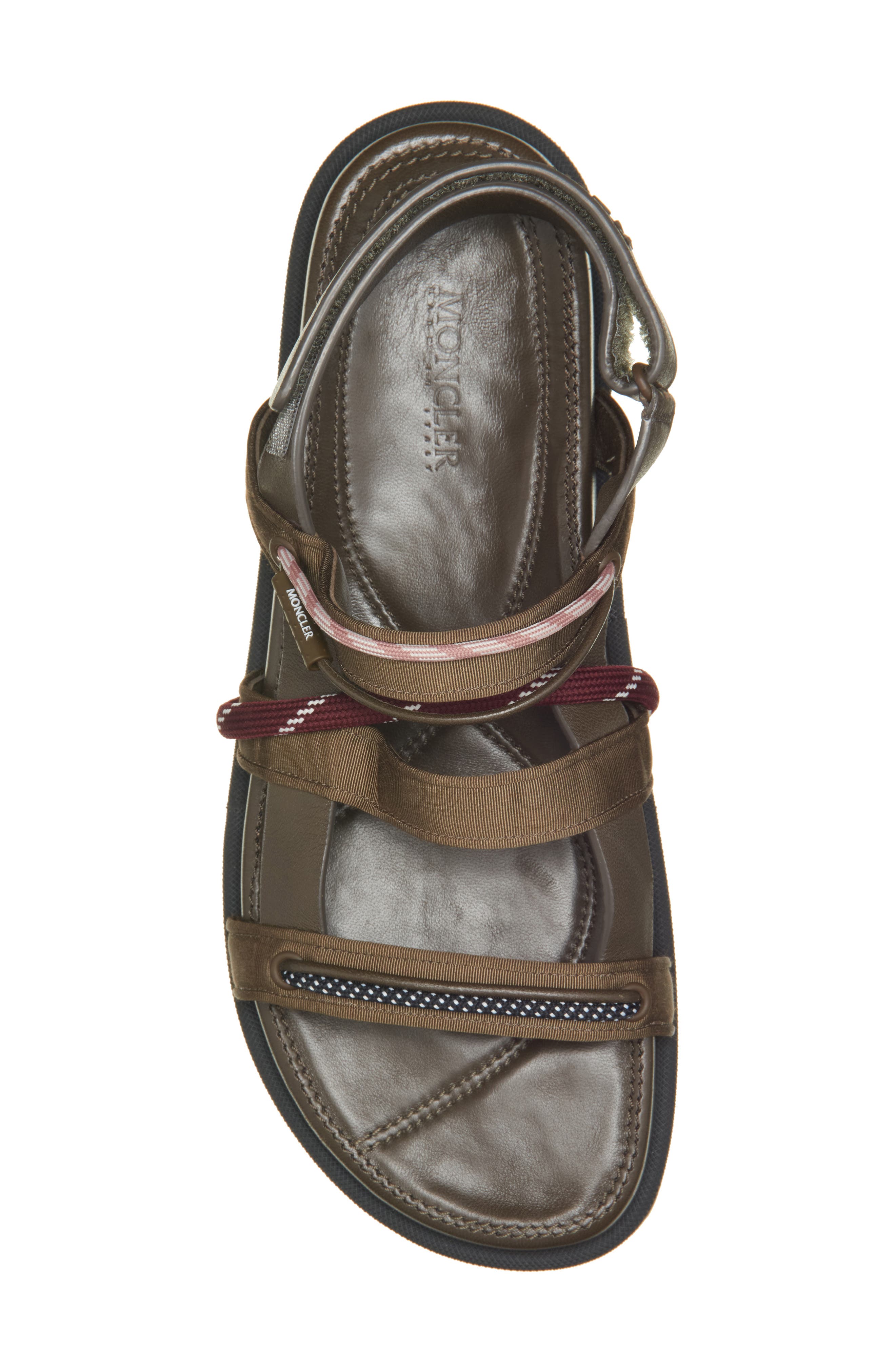 Moncler Vera Isla Sandal, Alternate, color, Brown