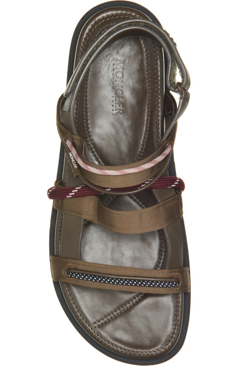 Moncler Vera Isla Sandal, Alternate, color, Brown
