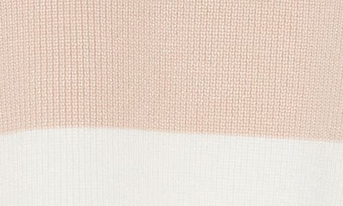 ADRIANNA PAPELL ADRIANNA PAPELL STRIPE MIXED MEDIA SWEATER
