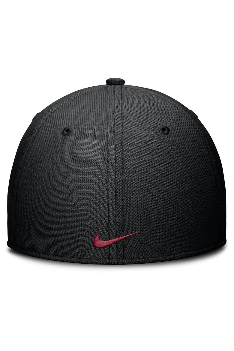 Men's Nike Black USC Trojans Rise SwooshFlex Dri-FIT Hat, Alternate, color, Black