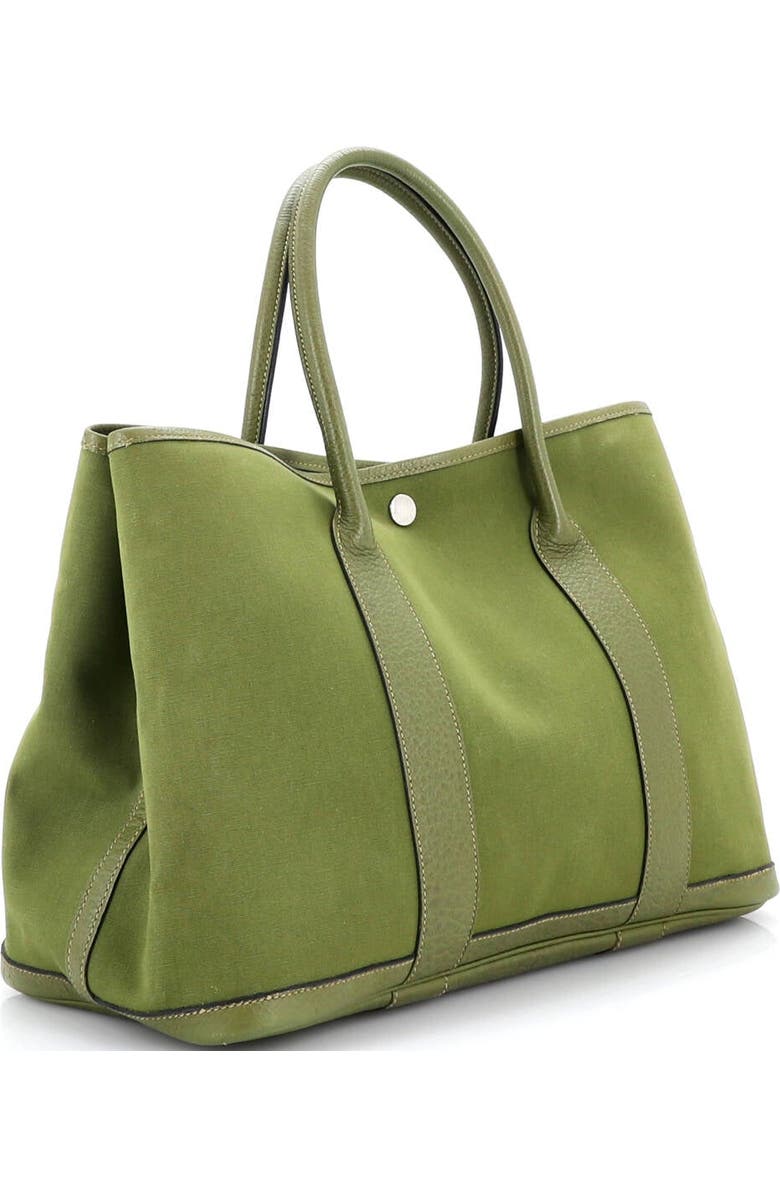 Pre-Owned Hermes Garden Party Tote Toile and Leather 36, Alternate, color,