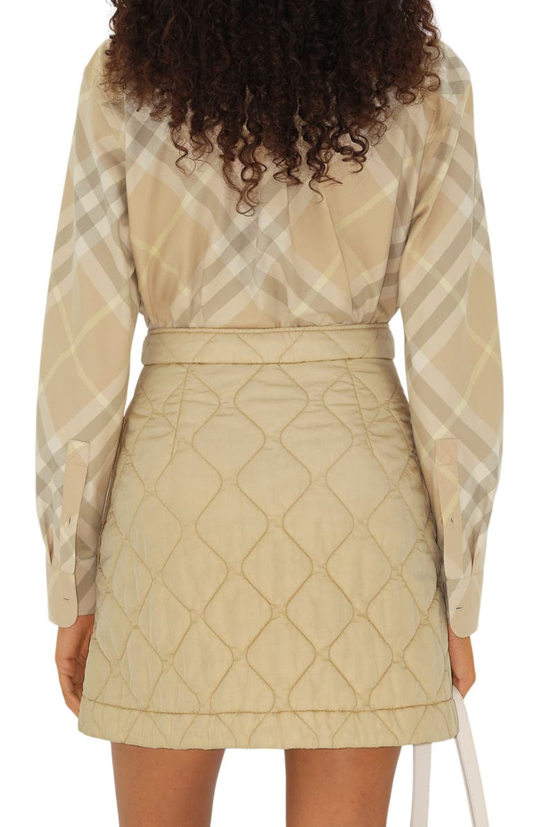 Burberry Check Cotton Button-Down Shirt, Alternate, color, 