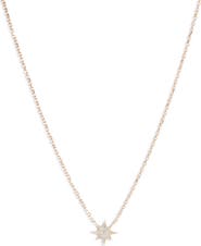 Anzie Diamond Starburst Pendant Necklace