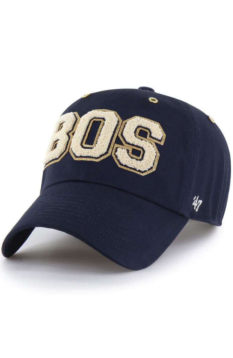 Stoney Clover Lane X '47 Men's '47 x Stoney Clover Lane Navy Boston Red Sox Acro Charm Clean Up Adjustable Hat, Alternate, color, Navy