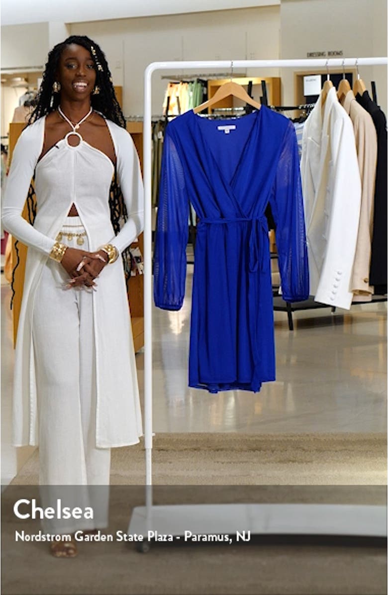 Chiffon Long Sleeve Wrap Dress, sales video thumbnail