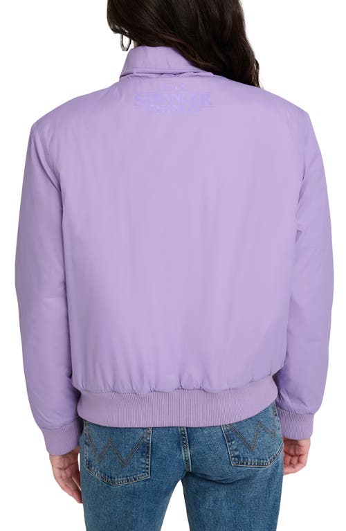 Wrangler X Stranger Things Erica Bomber Jacket In Purple