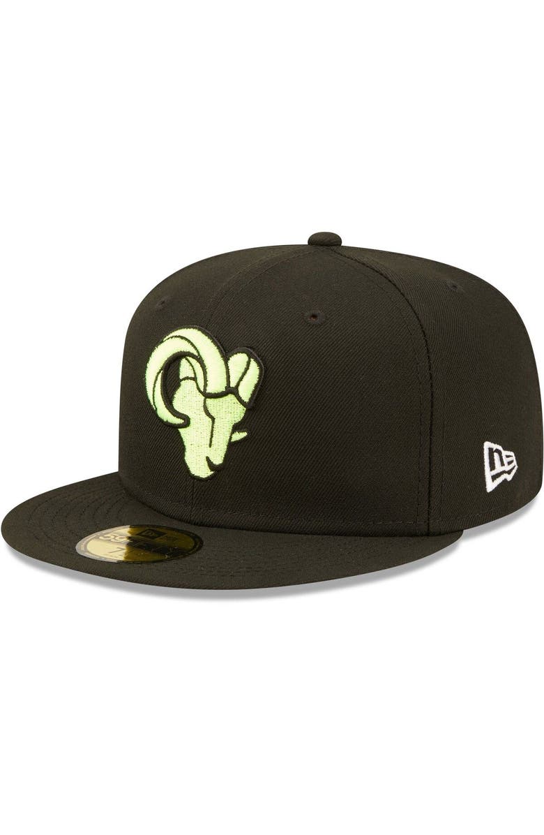 New Era Men's New Era  Black Los Angeles Rams Super Bowl XXXIV Summer Pop 59FIFTY Fitted Hat, Alternate, color, 