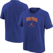 Jordan Brand Youth Jordan Brand Blue New York Knicks Essential Cities T-Shirt