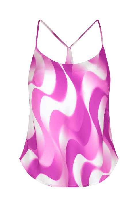 Salacia Bias-Cut V-Back Printed Tank