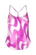 Untitled in Motion Salacia Bias-Cut V-Back Printed Tank