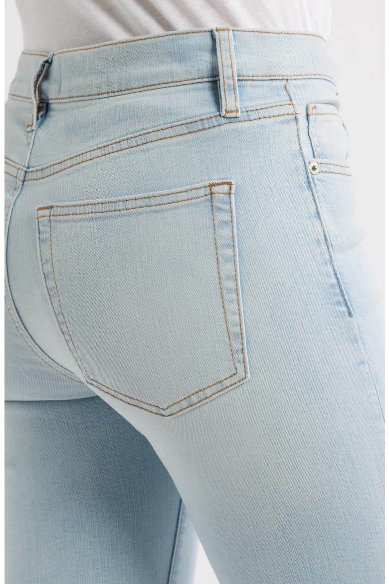 The Icon Raw Hem Flare Jeans, Alternate, color, PREEN RAW AFTER