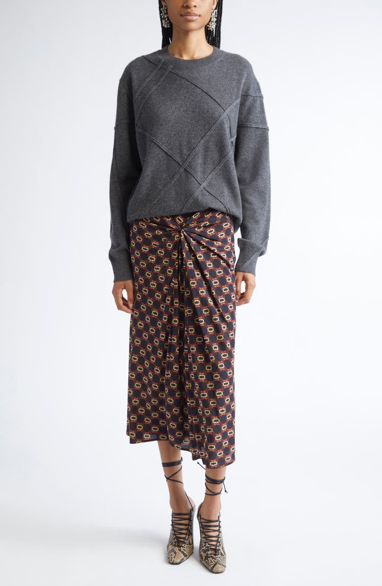 Dries Van Noten Timona Cashmere Sweater, Alternate, color, Dark Grey