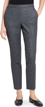 Theory Marled Flannel Treeca Pull-On Pants