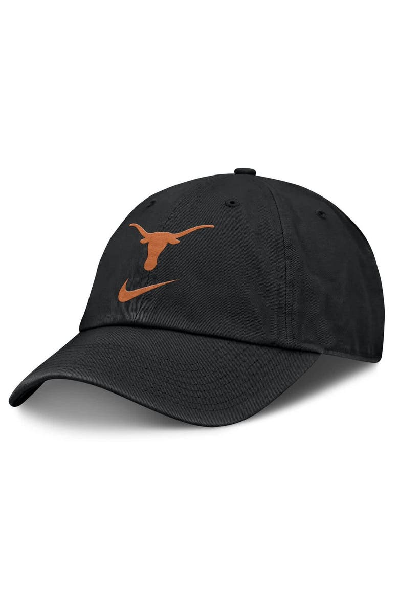 Nike Men's Nike Black Texas Longhorns Primetime Club Adjustable Hat, Main, color,