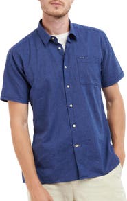 Barbour Nelson Linen & Cotton Button-Up Shirt