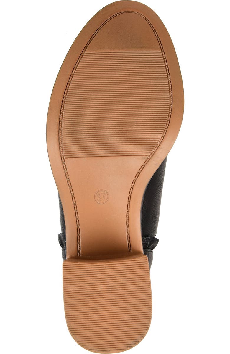 Journee Collection Lennie Ruffle Trim Ankle Bootie, Alternate, color,