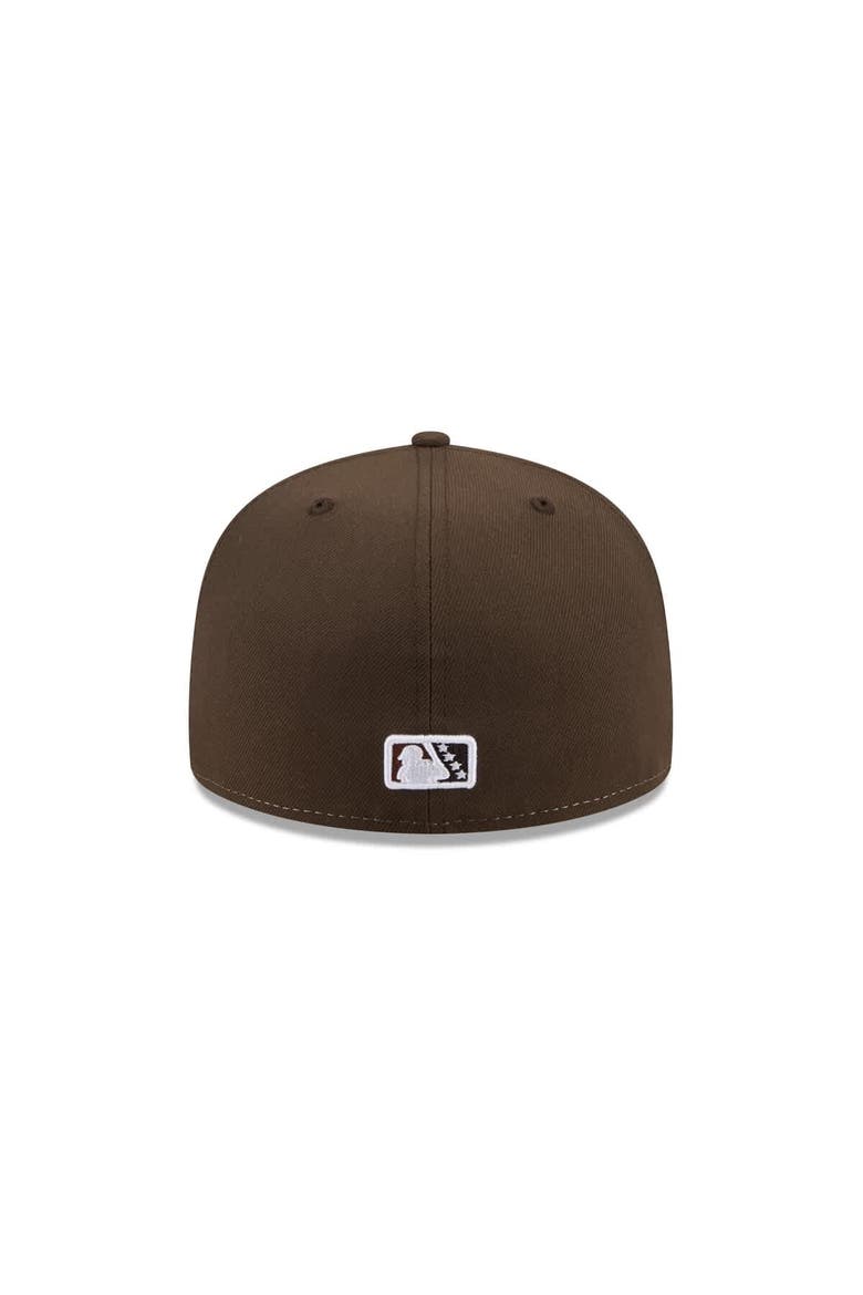 Men's New Era  Brown Portland Sea Dogs Theme Nights 59FIFTY Fitted Hat, Alternate, color, Brown