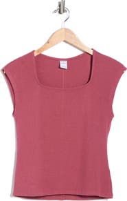 Melrose and Market Square Neck Top