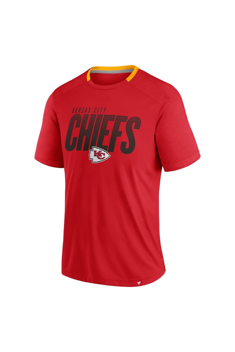 Men's Fanatics Red Kansas City Chiefs Defender Fade Slant T-Shirt, Alternate, color, Red