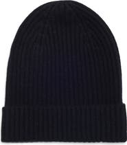 Nordstrom Cashmere Rib Cuff Beanie
