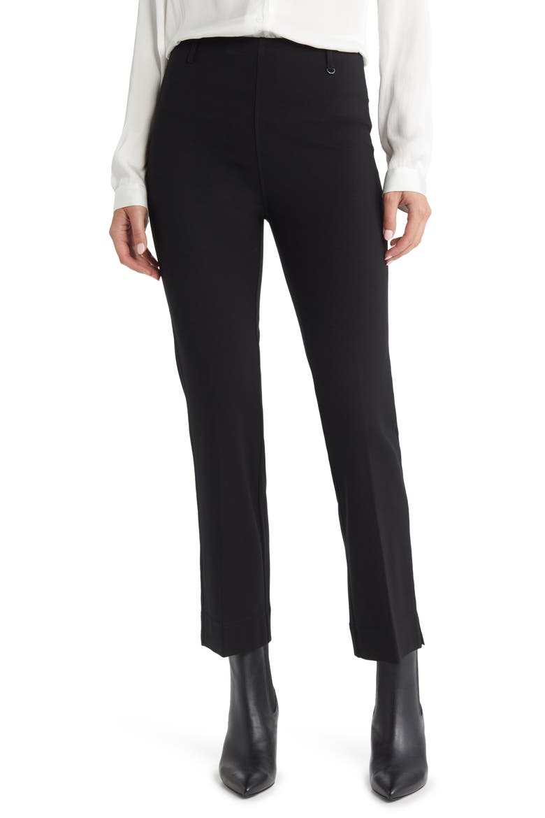 Lyssé Baby Bootcut Pants, Main, color, BLACK