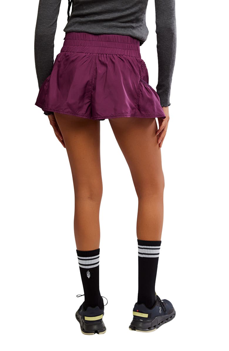 Free People FP Movement Get Your Flirt On Shorts, Alternate, color, Black Cherry