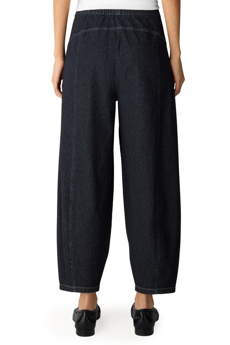 Pull-On Ankle Lantern Pants, Alternate, color, DARK WASH