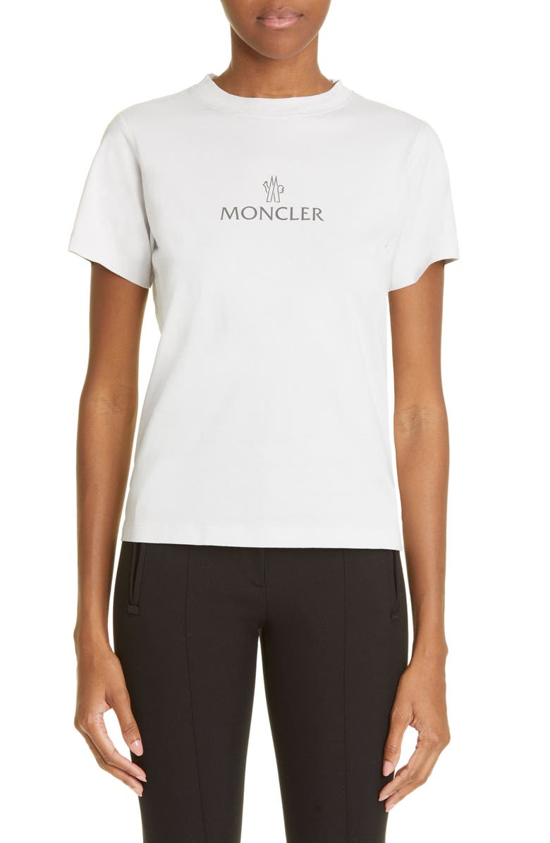 Moncler Logo Cotton Graphic Tee, Main, color,