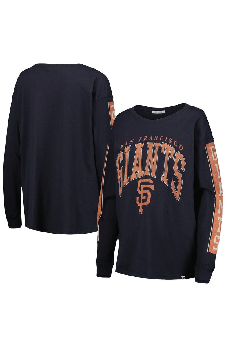 '47 Women's '47 Black San Francisco Giants Statement Long Sleeve T-Shirt, Main, color, Black