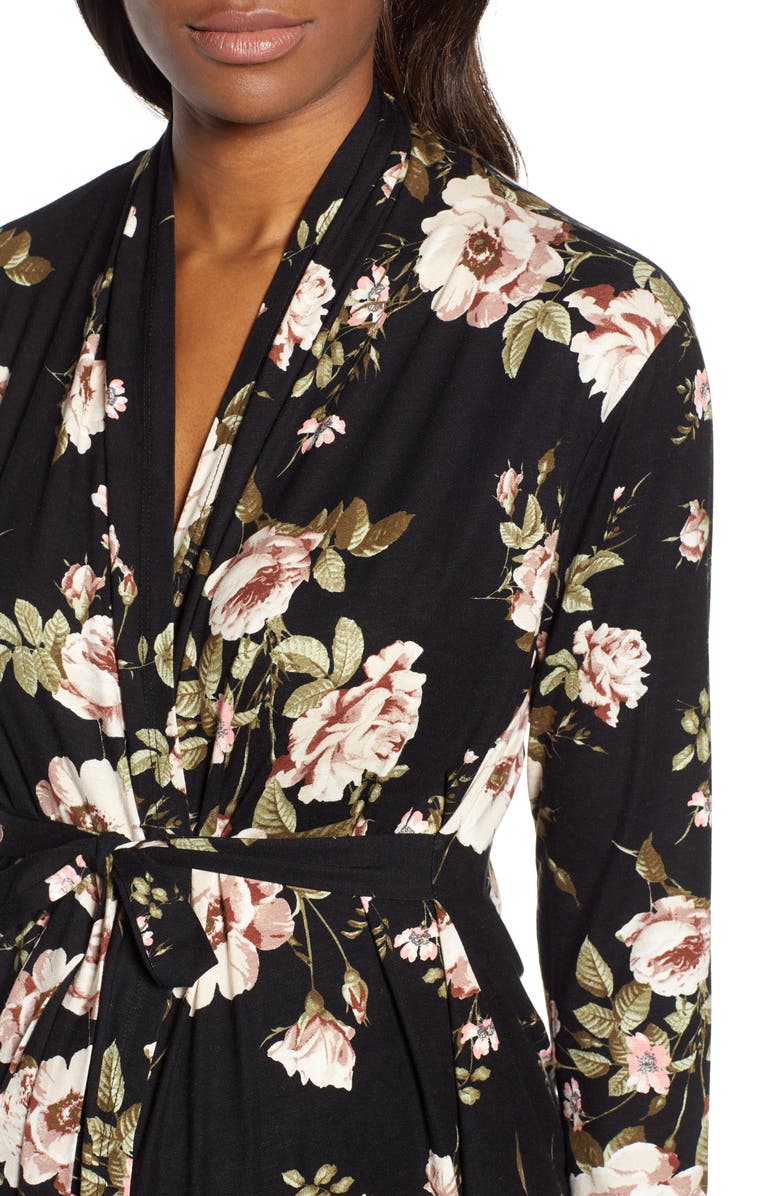 Angel Maternity Floral Maternity/Nursing Pajamas, Alternate, color,