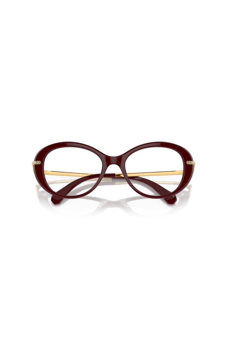50mm Oval optical glasses, Alternate, color, Red