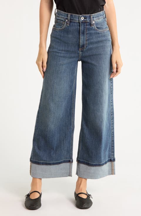 Serena High Waist Crop Wide Leg Jeans