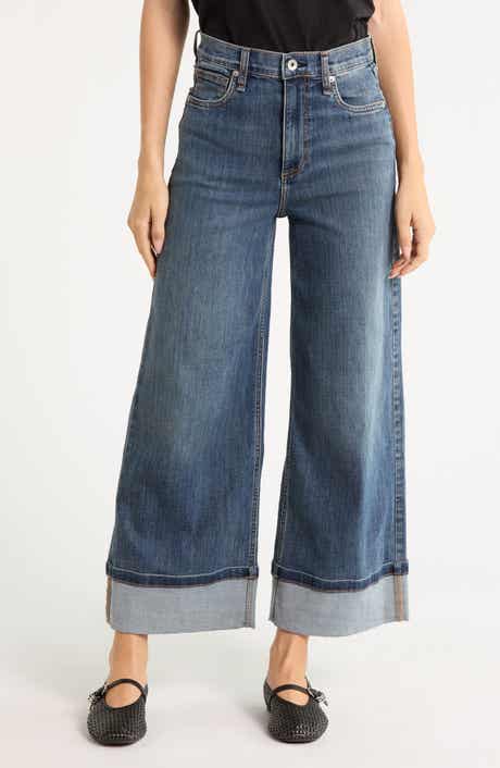 Serena High Waist Crop Wide Leg Jeans