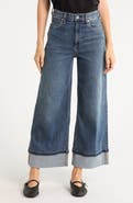 rag & bone Serena High Waist Crop Wide Leg Jeans