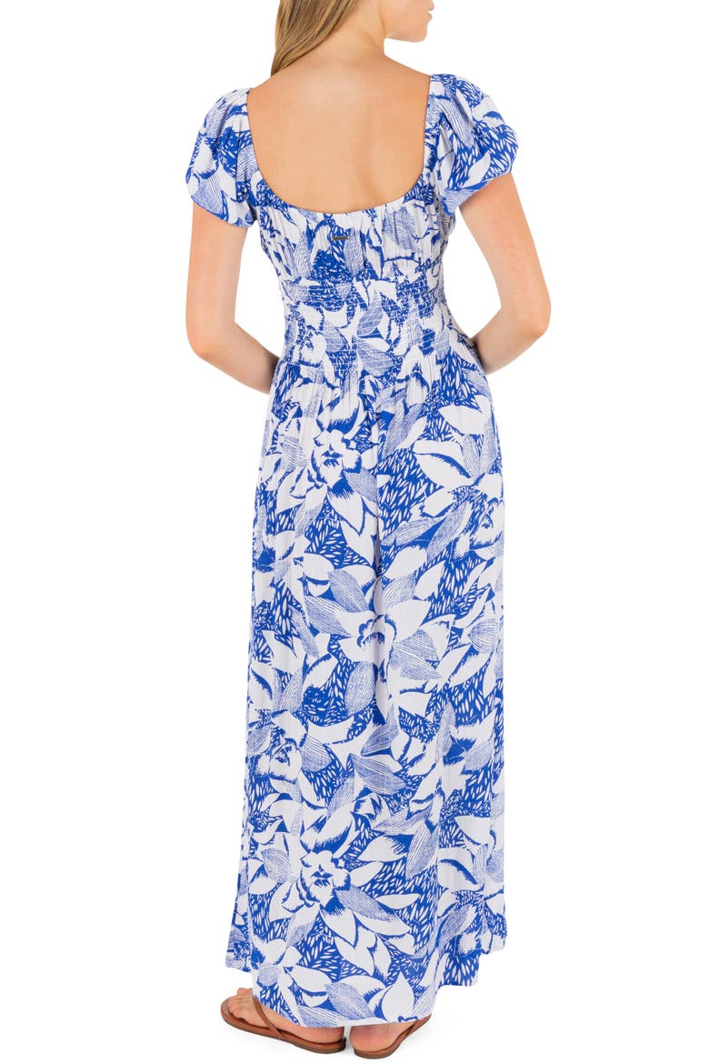 Paloma Floral Print Maxi Dress, Alternate, color, HYDRO