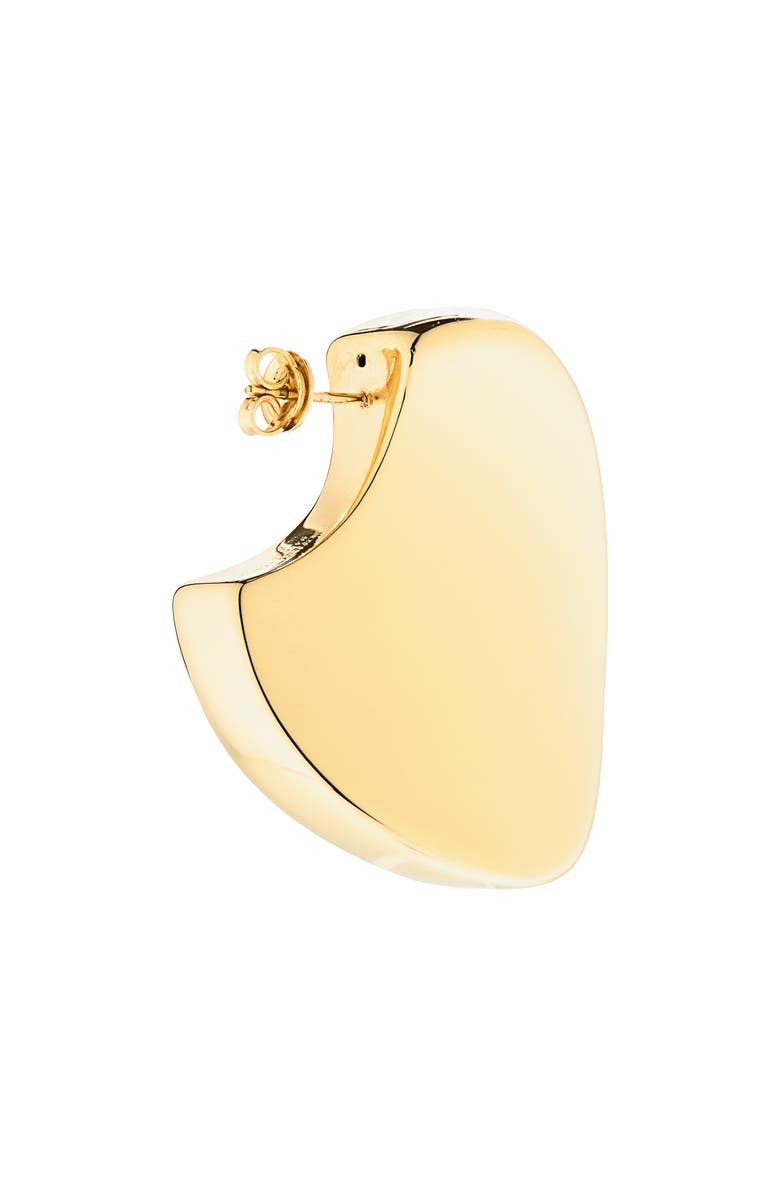 Bottega Veneta Large Disc Earrings, Alternate, color, 8120 Yellow Gold