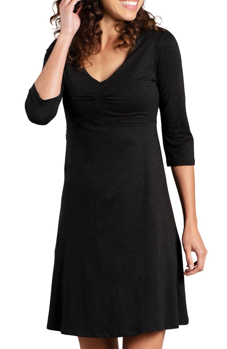 Toad&Co Rosalinda Tencel<sup>®</sup> Lyocell & Organic Cotton Jersey Dress, Main, color, 