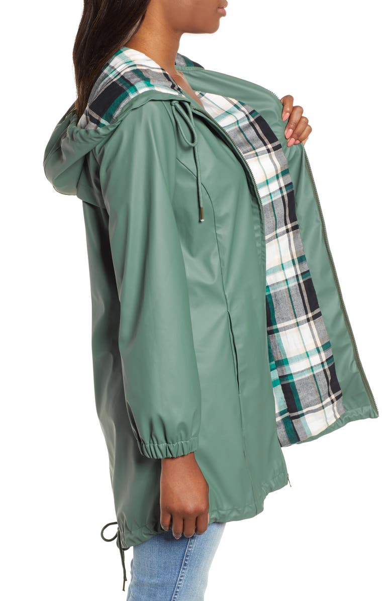 Caslon<sup>®</sup> Hooded Rain Jacket, Alternate, color,
