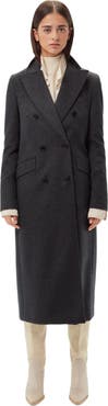 GOBI Mongolian Cashmere Cashmere Peak Lapel Long Coat