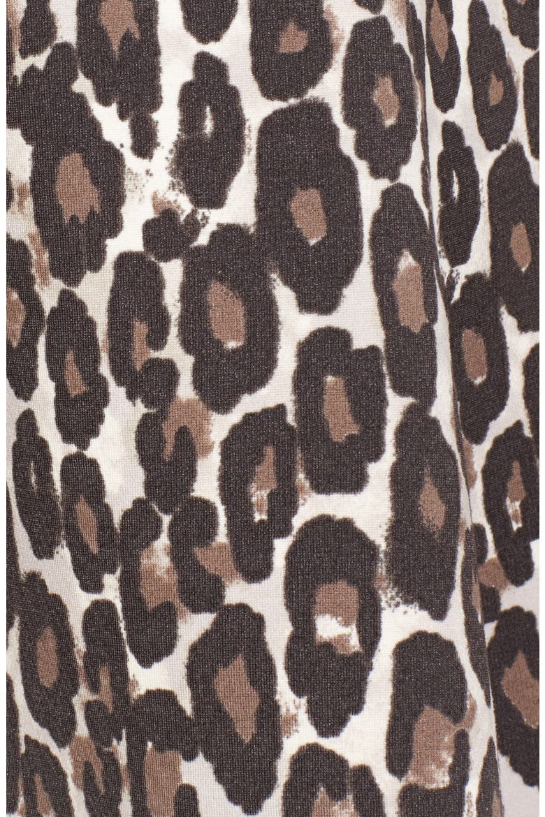 'autumn leopard' fit & flare dress, Alternate, color, CLASSIC BEIGE