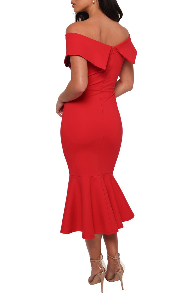 Petal & Pup Dailene Off the Shoulder Midi Dress, Alternate, color, 