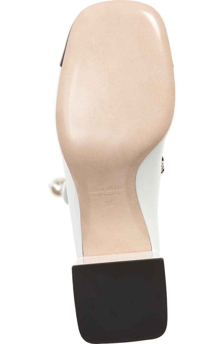 Miu Miu Chain Block Heel Mary Jane Pump, Alternate, color,