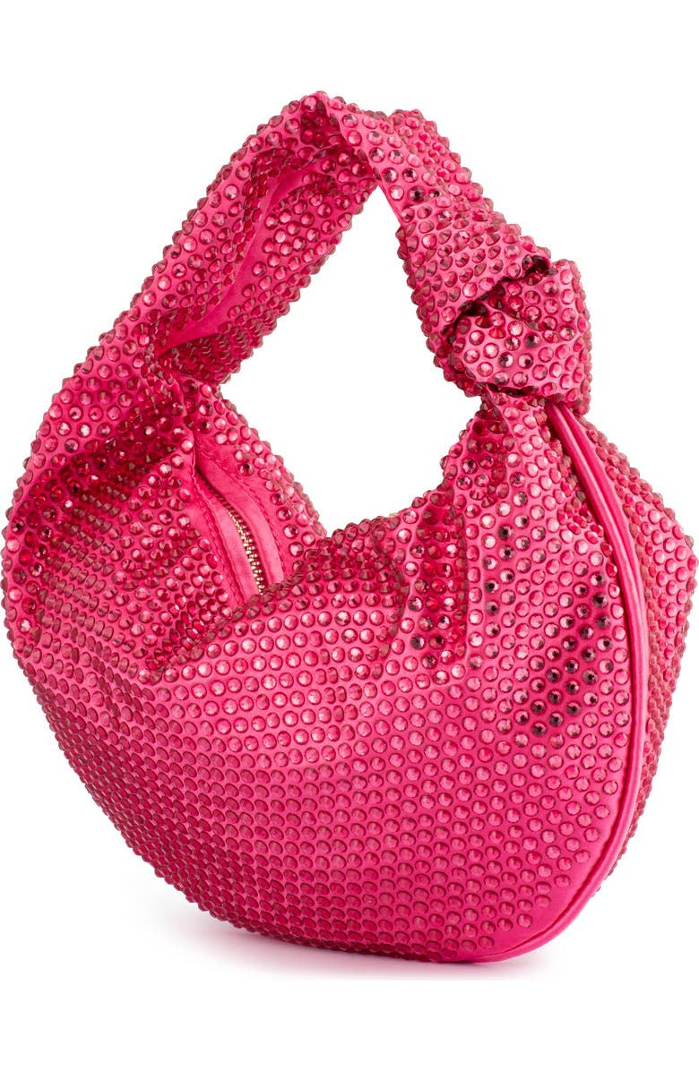 Olga Berg Juliana Crystal Top Handle Bag, Alternate, color, Fuchsia