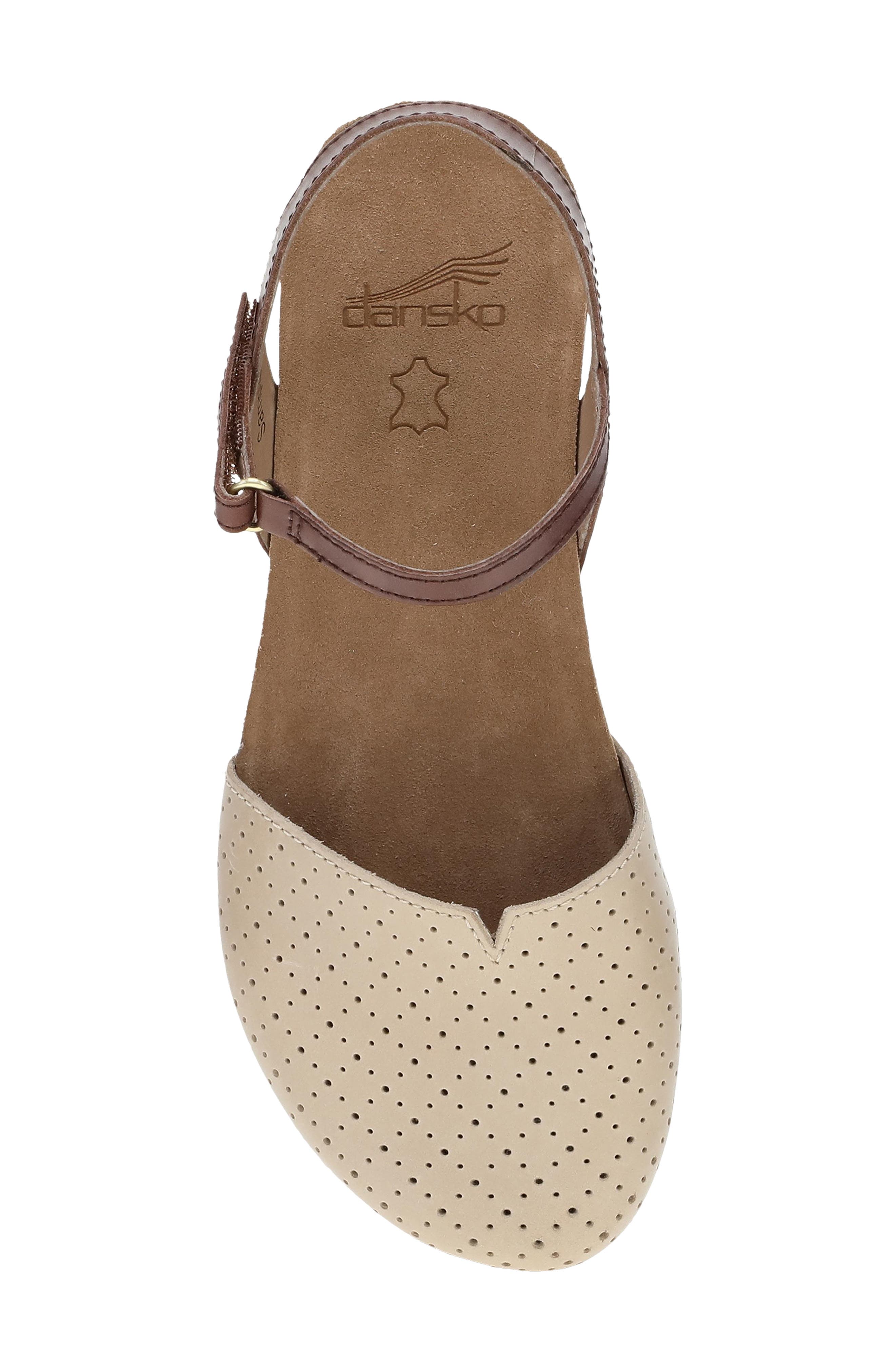Dansko Rowan Flat, Alternate, color, Sand Perfect