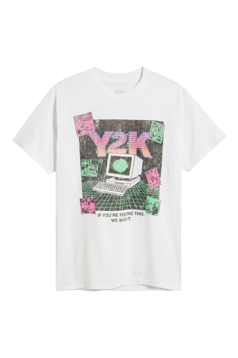 Y2K Cotton Graphic T-Shirt, Alternate, color, WHITE