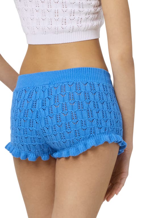 Florence By Mills Pointelle Knit Shorts In Regatta