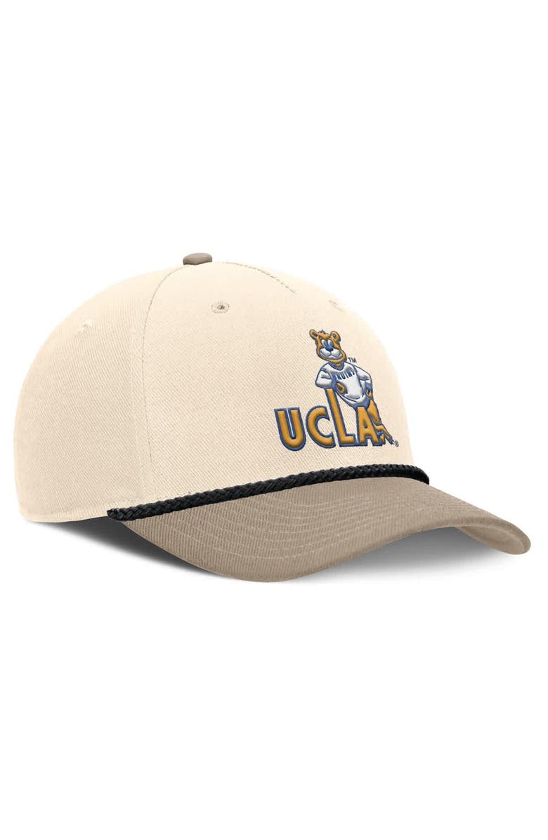 Nike Men's Nike Natural UCLA Bruins Rise Legacy Throwback Logo Adjustable Hat, Alternate, color, 